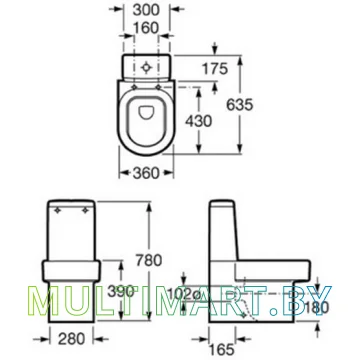 Унитаз Roca Happening A342567000 картинка 2